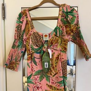 Farm Rio Mixed Fruits Mini Dress